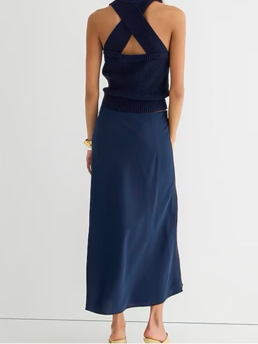 J. Crew Navy Maxi Skirt